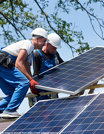 Installation conditions for solar panels