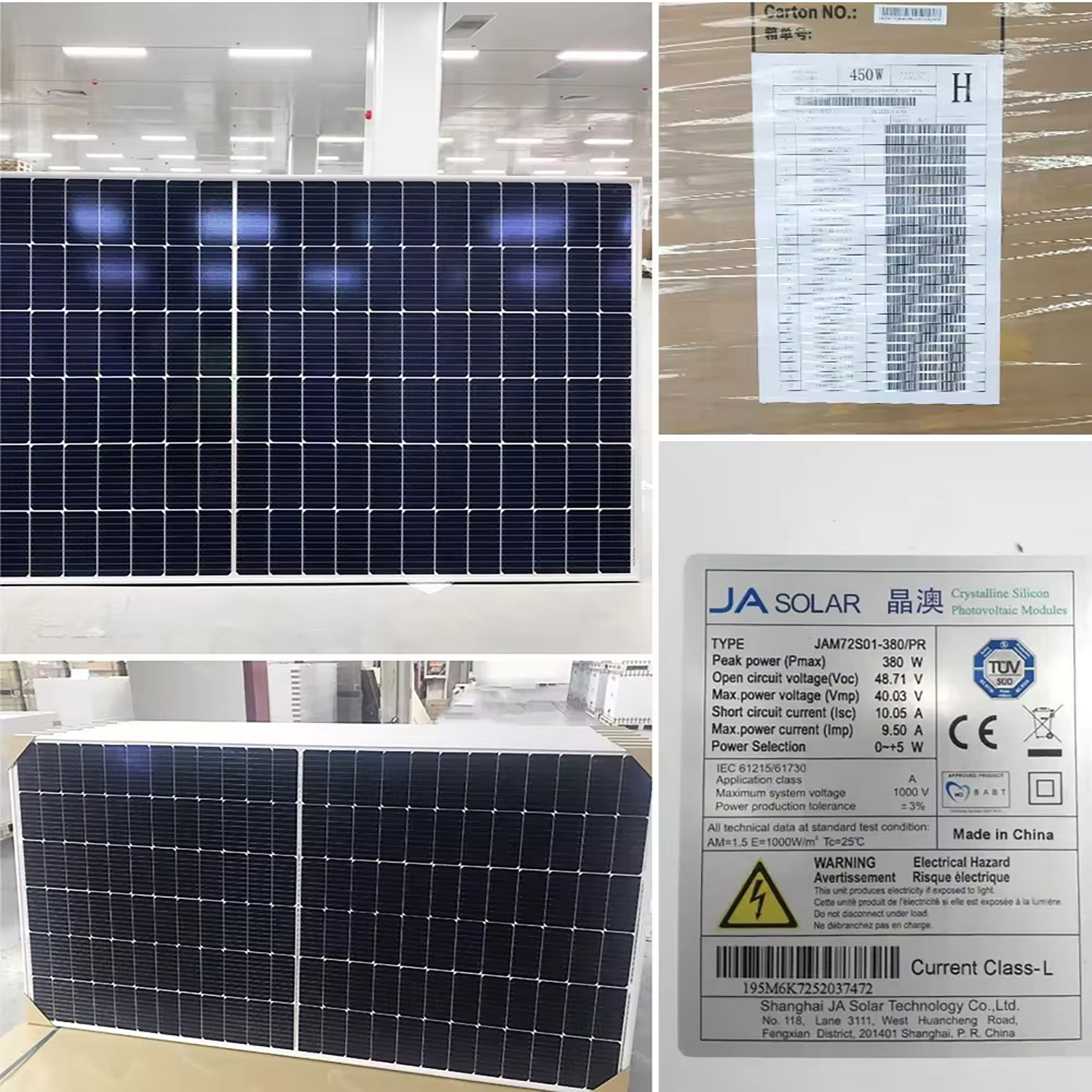 JA 600Watt 610Watt 625 Watt Bifacial Mono Solar Panel - JMHPOWER