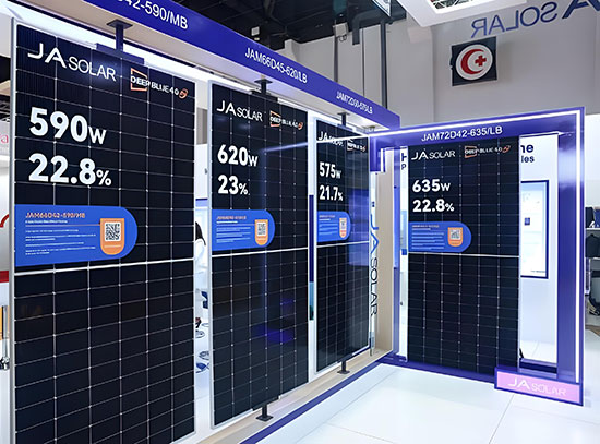 JA solar panels