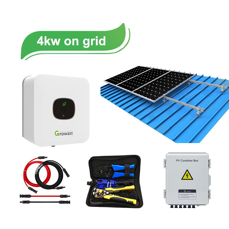 4KW On Gird Solar Power System - JMHPOWER