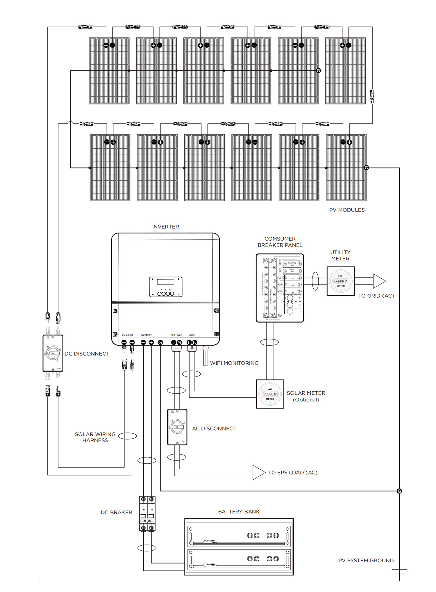 7kw solar system wiring diagram