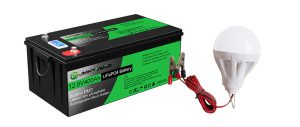 12v battery with light