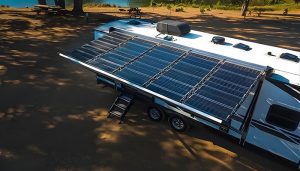 Pop Up Camper with solar panel