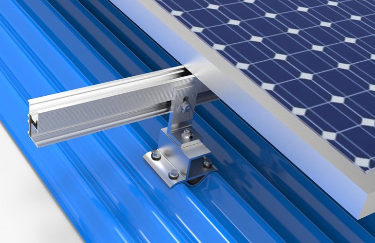 install solar panel on metal roof