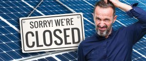 solar panel company goes out of business
