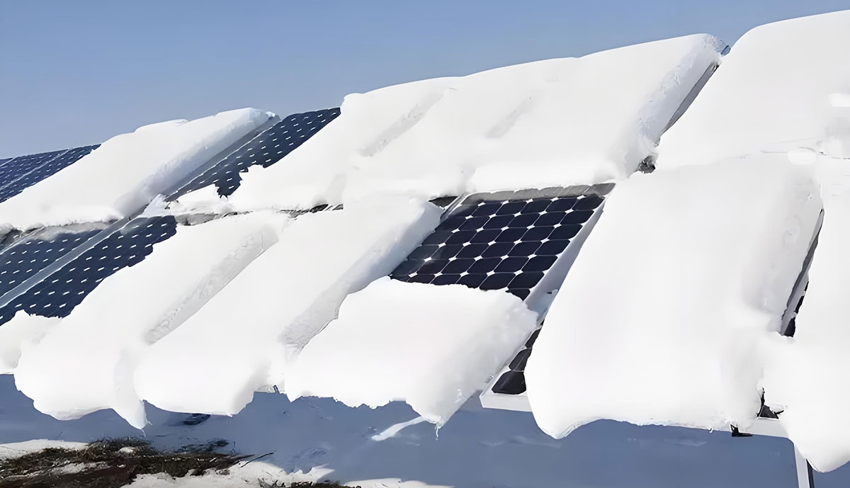 solar panels work in snow and during winter