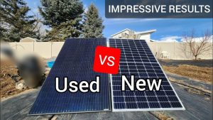 used solar panel vs new solar panel