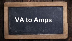 VA to amps
