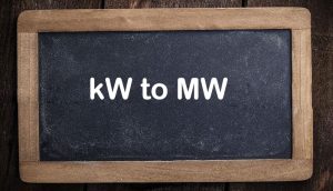 kw to mw