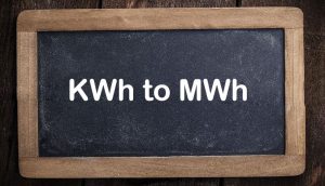 kwh to mwh
