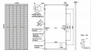 solar panel size and weigh