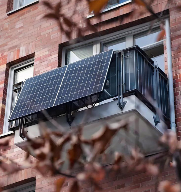 Where is the balcony solar system suitable for installation?
