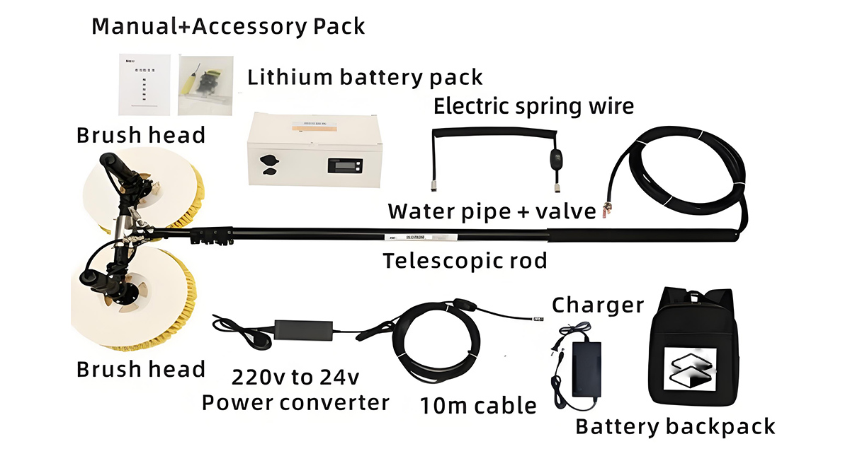 Double-headed Solar Panel Cleaning Equipment Accessories