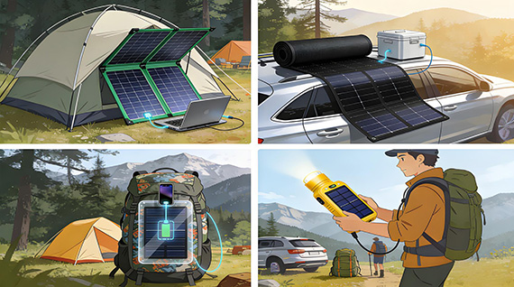 Tipos de paneles solares portátiles