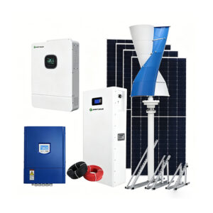 Sistema híbrido de energía solar y eólica de 8 kW