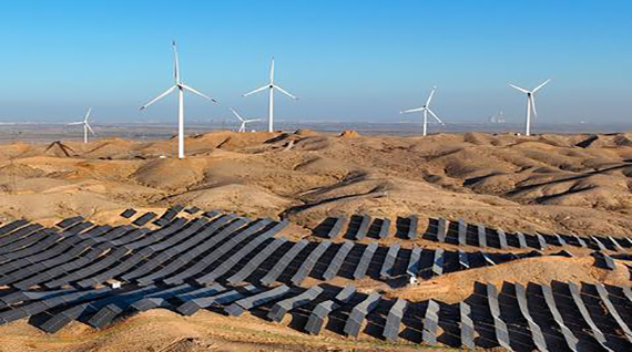 Base de energía renovable eólica y solar de Alashan, Mongolia Interior