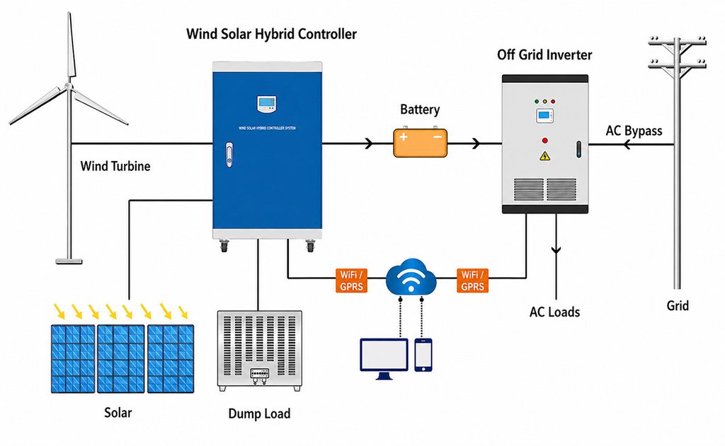 Wind Solar Hybrid System Configuration