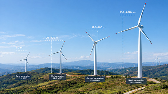 wind turbine heights